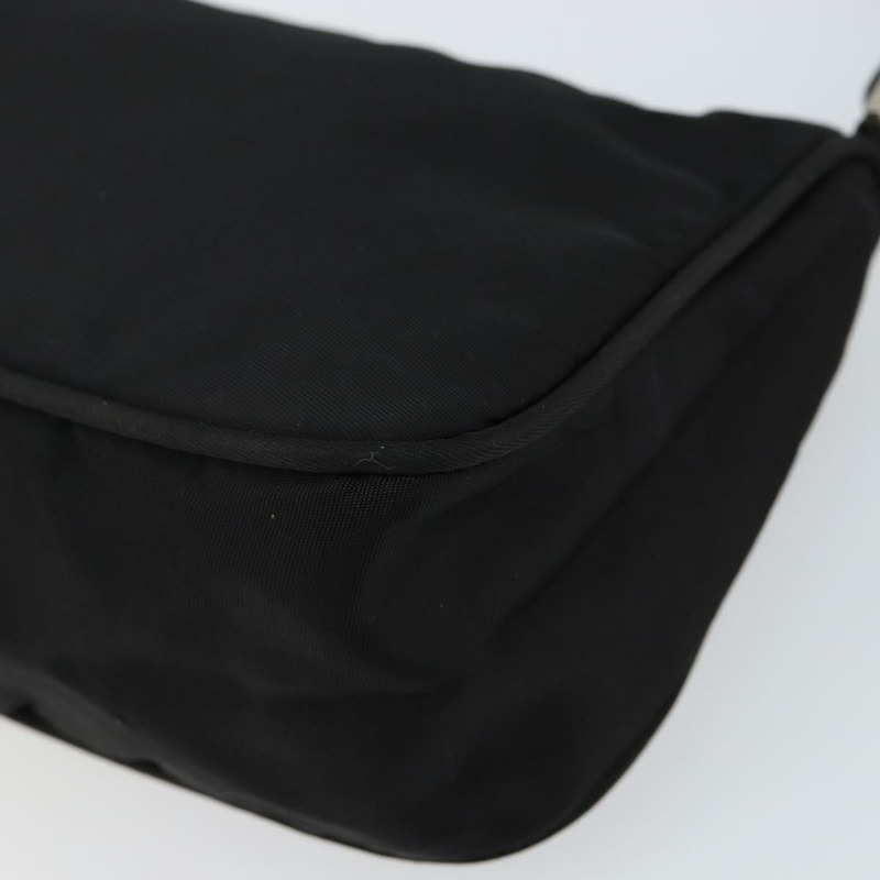 【日本直送】PRADA 尼龍黑色銀色配件包 Auth 145046-8