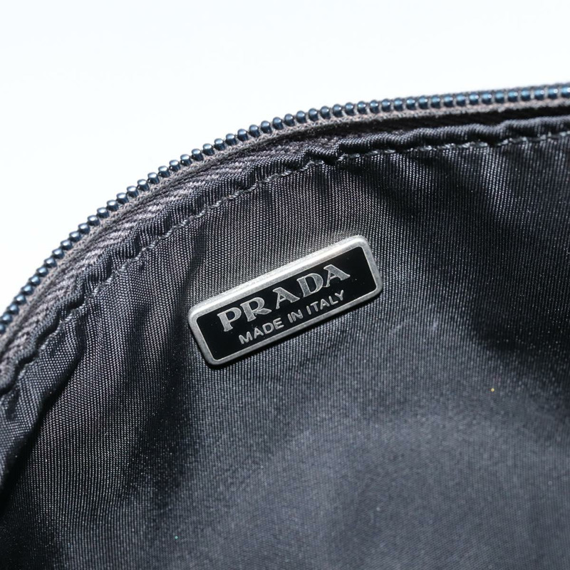 【日本直送】PRADA 尼龍黑色銀色配件包 Auth 145046-17