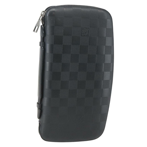 路易威登 Damier Infini Organizer Atholl 包 黑色 N41382 LV Auth BA6356