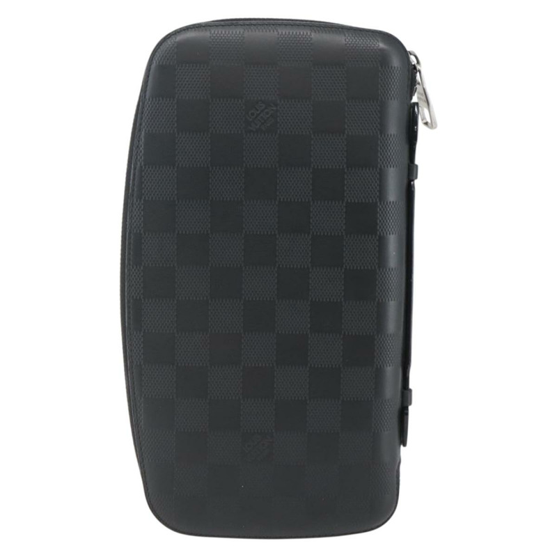 【日本直送】路易威登 Damier Infini Organizer Atholl 包 黑色 N41382 LV Auth BA6356-1