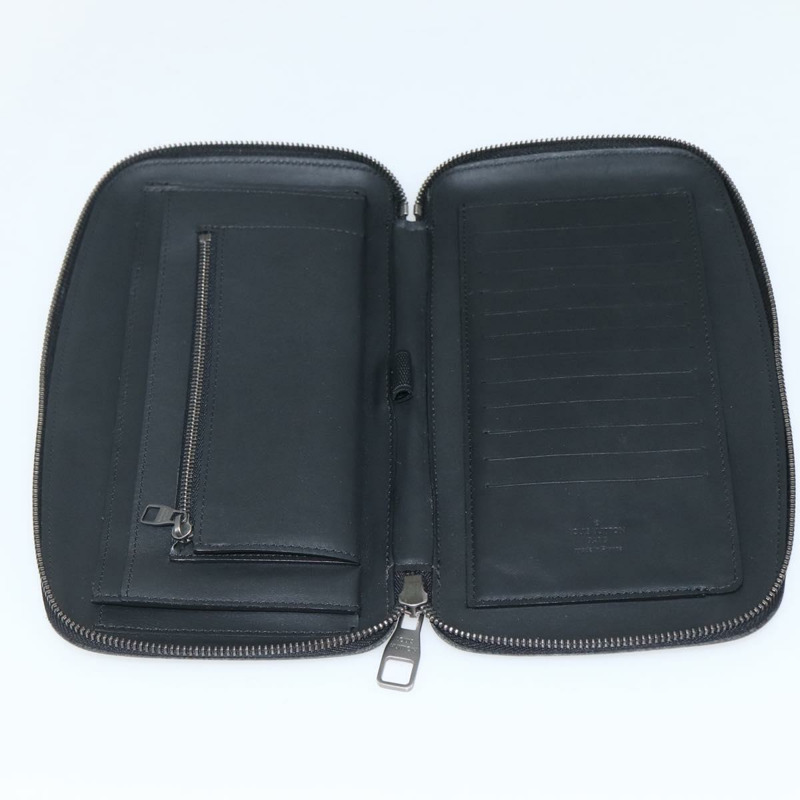 【日本直送】路易威登 Damier Infini Organizer Atholl 包 黑色 N41382 LV Auth BA6356-9