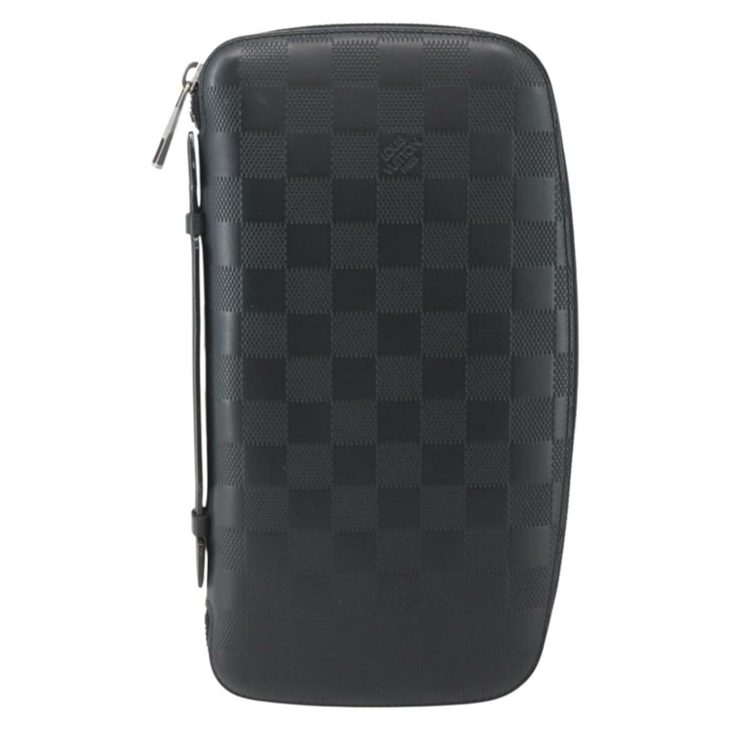 【日本直送】路易威登 Damier Infini Organizer Atholl 包 黑色 N41382 LV Auth BA6356-12