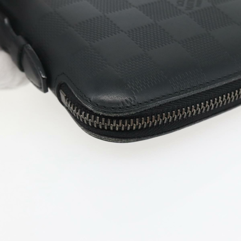 【日本直送】路易威登 Damier Infini Organizer Atholl 包 黑色 N41382 LV Auth BA6356-13