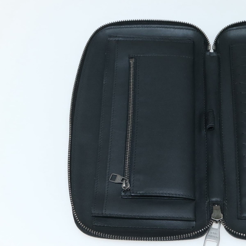 【日本直送】路易威登 Damier Infini Organizer Atholl 包 黑色 N41382 LV Auth BA6356-19