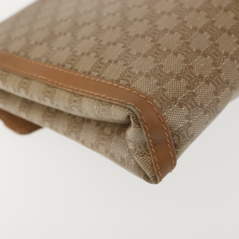 【日本直送】CELINE Macadam帆布肩背包 PVC 米色 金色 正品 144939-14