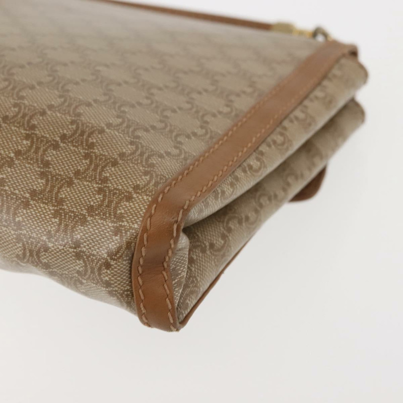 【日本直送】CELINE Macadam帆布肩背包 PVC 米色 金色 正品 144939-15