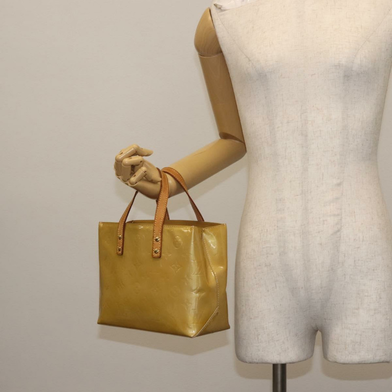 【日本直送】路易威登 Monogram Vernis Reade PM 手提包 米色 M91334 LV 正品 BA6409-21