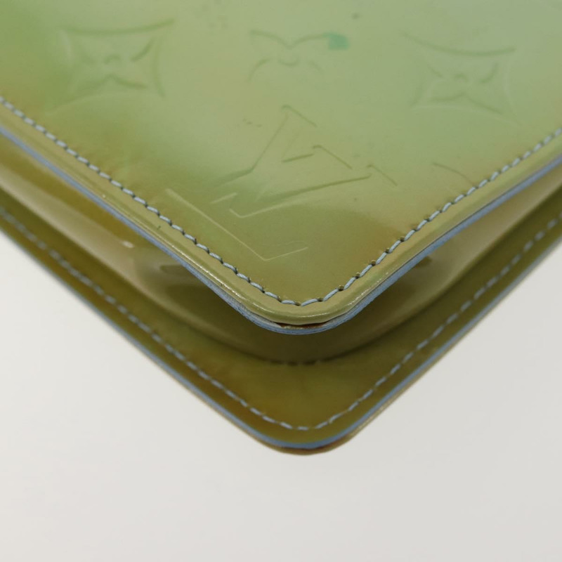 【日本直送】路易威登 Monogram Vernis Lexington 手拿包 淺藍色 M91011 LV Auth BA6411-13