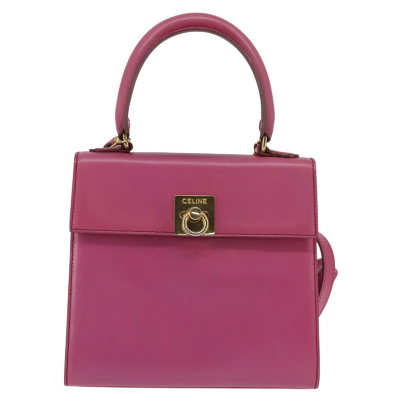 【日本直送】CELINE 手提包 皮革 兩用 粉金配色 正品 144871-12