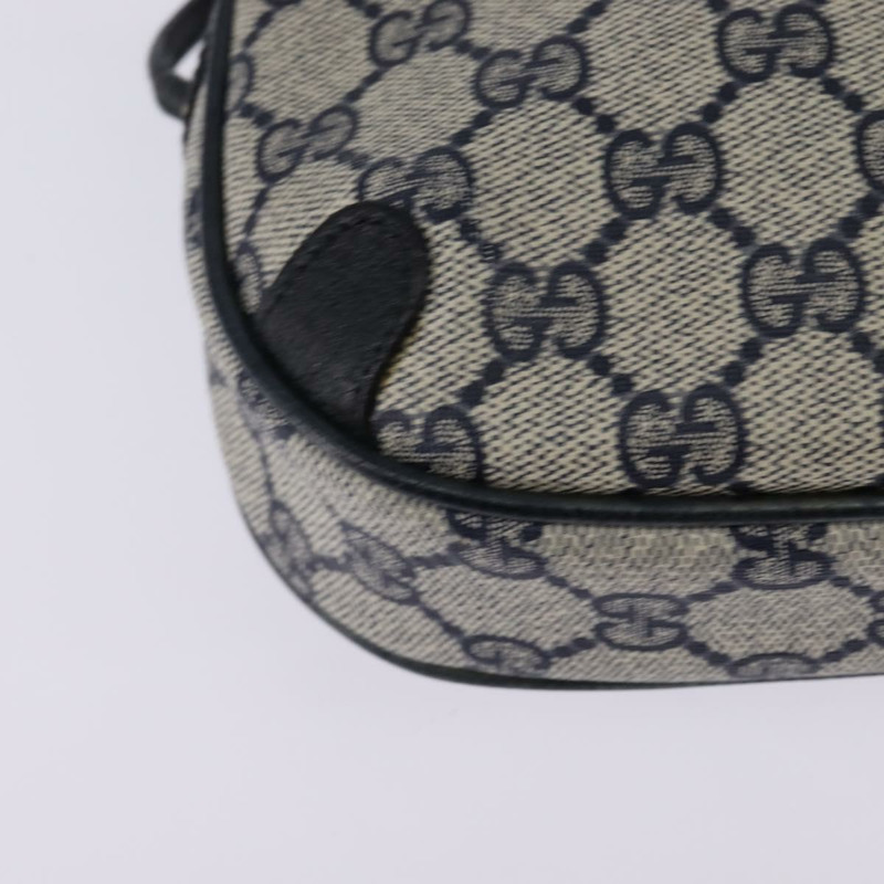 【日本直送】GUCCI GG Supreme Sherry Line 單肩包 PVC 海軍藍 金色 89 02 066 正品 145357-14