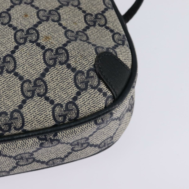 【日本直送】GUCCI GG Supreme Sherry Line 單肩包 PVC 海軍藍 金色 89 02 066 正品 145357-15