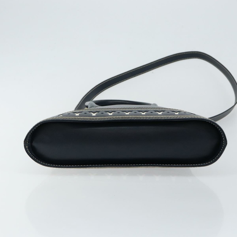 【日本直送】SAINT LAURENT Y 字形圖案手提包 皮革 2way Navy Gold Auth sw1605-4