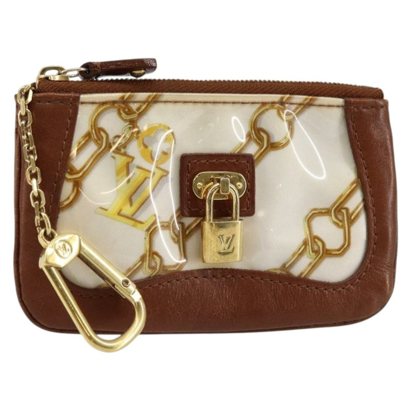 【日本直送】路易威登 Monogram Charm Pochette Cles 零錢包 白色 M95164 正品 145606-0