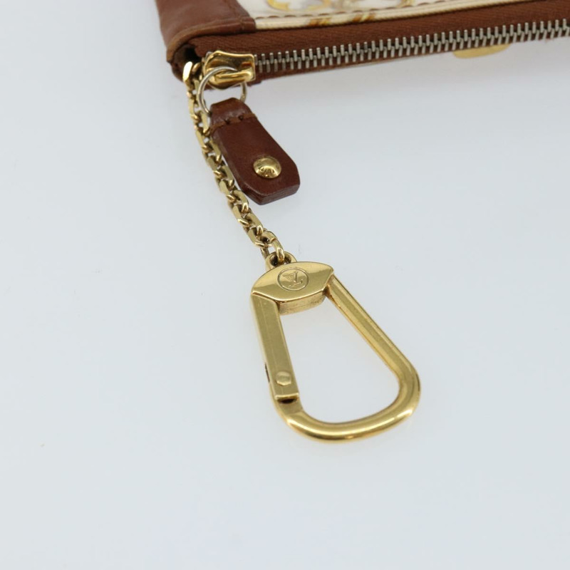 【日本直送】路易威登 Monogram Charm Pochette Cles 零錢包 白色 M95164 正品 145606-7