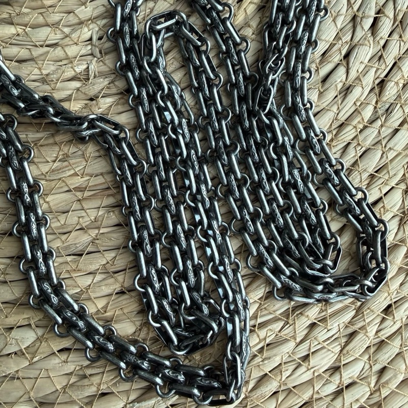 chanel 2.55黑銀褶皺牛皮鏈條包大mini 尺寸約20底長 年份：30開 附件：保卡-20