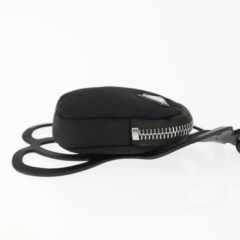 【日本直送】PRADA Tessuto 手機支架包 尼龍 黑色 銀色 正品 145556-2