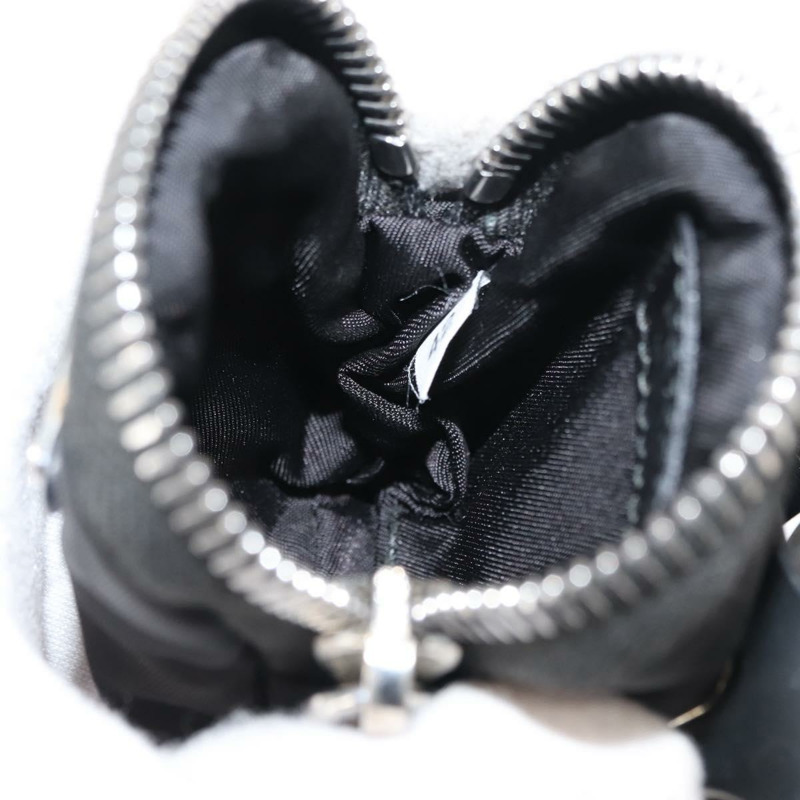 【日本直送】PRADA Tessuto 手機支架包 尼龍 黑色 銀色 正品 145556-18