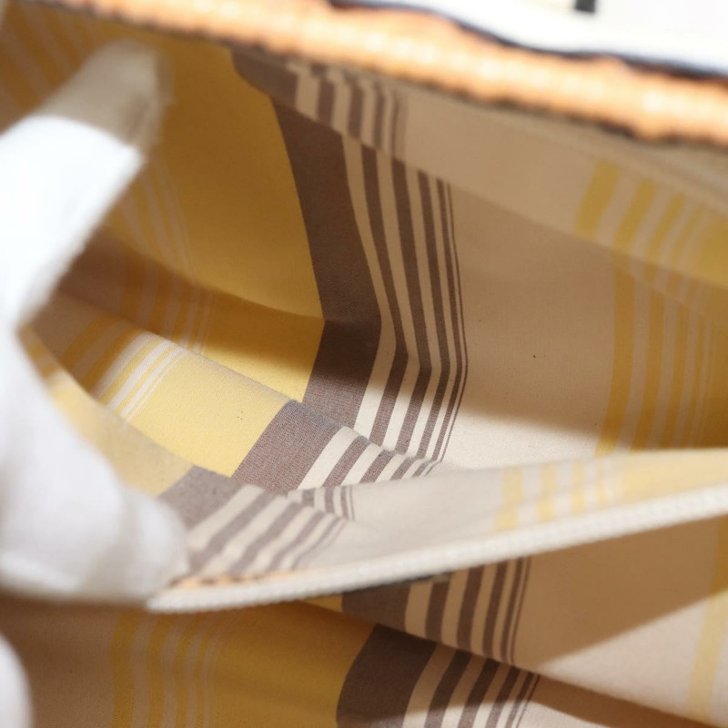 【日本直送】Salvatore Ferragamo Gancini 手提包 藤編棕色 銀色 正品 145756-18