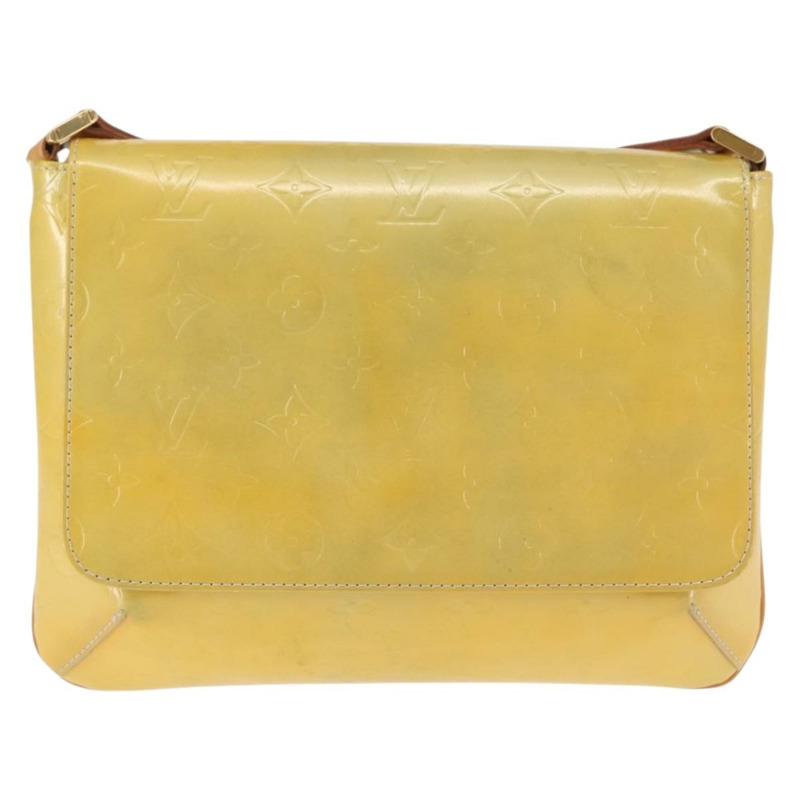 【日本直送】路易威登 Monogram Vernis Thompson Street Bag Gris M91008 LV Auth 145734-12