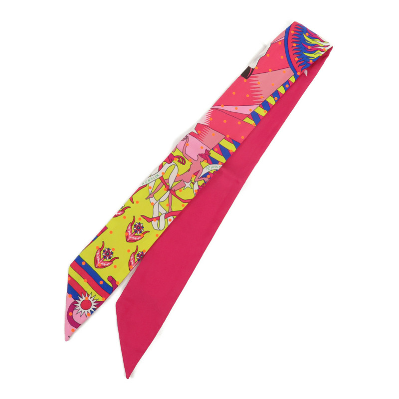 HERMES 絲質Twilly絲巾-0