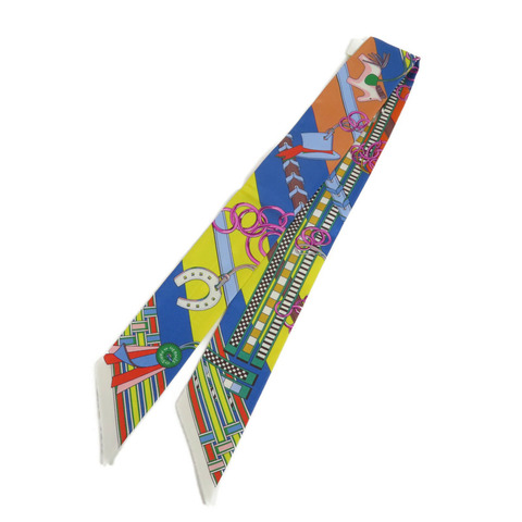 HERMES 絲質Twilly絲巾