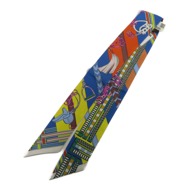 HERMES 絲質Twilly絲巾-1