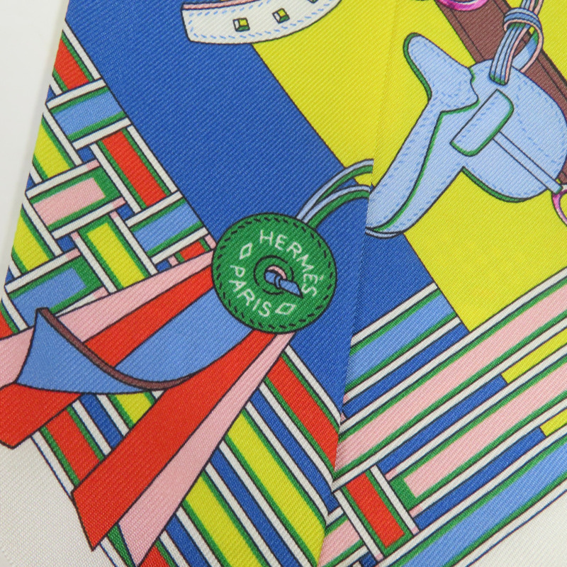 HERMES 絲質Twilly絲巾-3