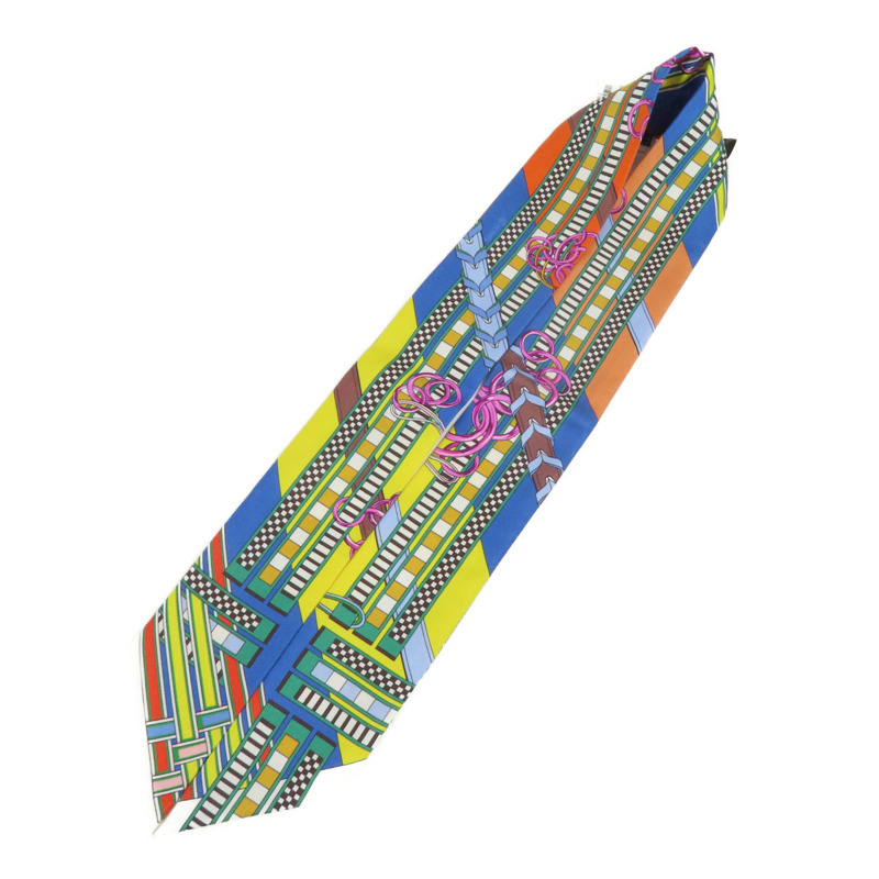 HERMES 絲質Twilly絲巾-4