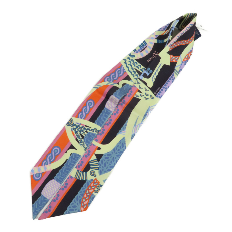 HERMES 絲質Twilly絲巾-4
