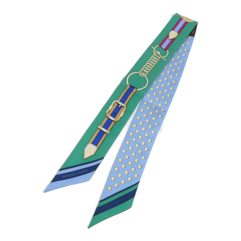 HERMES 絲質Twilly絲巾-0