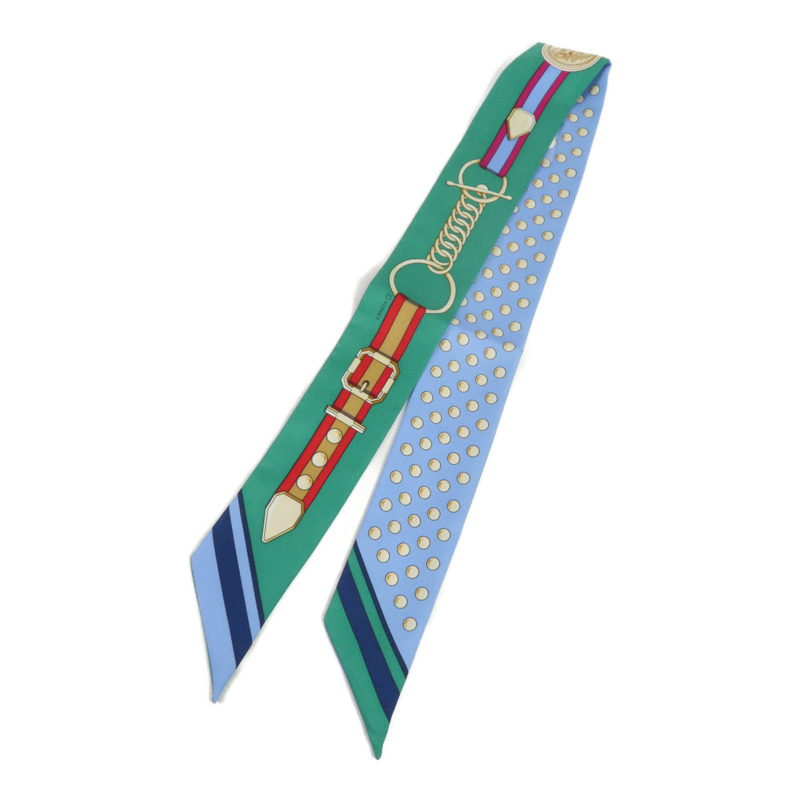 HERMES 絲質Twilly絲巾-1