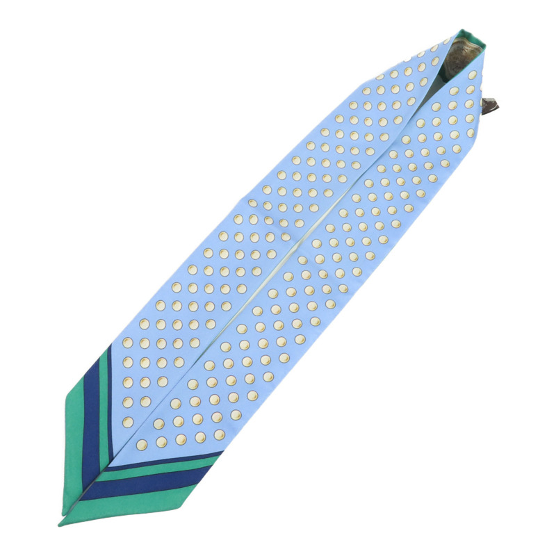 HERMES 絲質Twilly絲巾-5