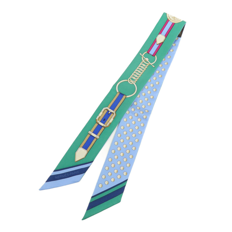 HERMES 絲質Twilly絲巾-0