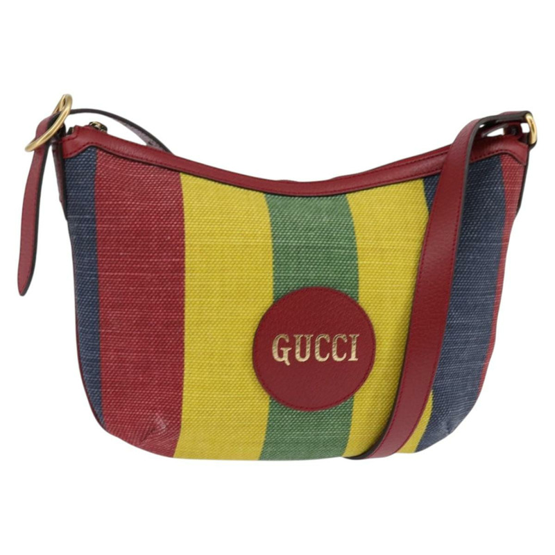 【日本直送】GUCCI 單肩帆布包 紅色 金 黃色 626422 正品 145487-0
