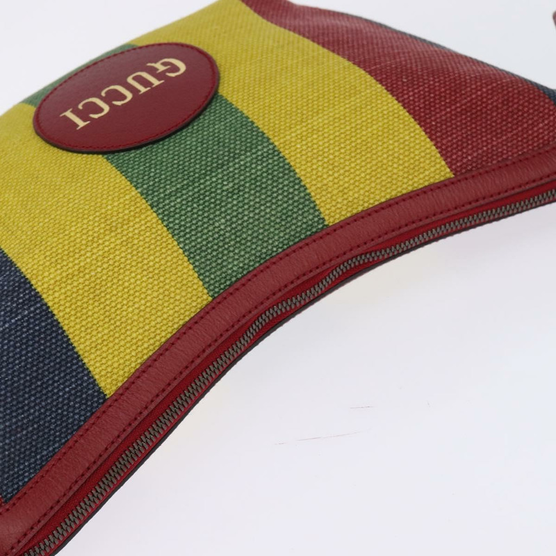 【日本直送】GUCCI 單肩帆布包 紅色 金 黃色 626422 正品 145487-5