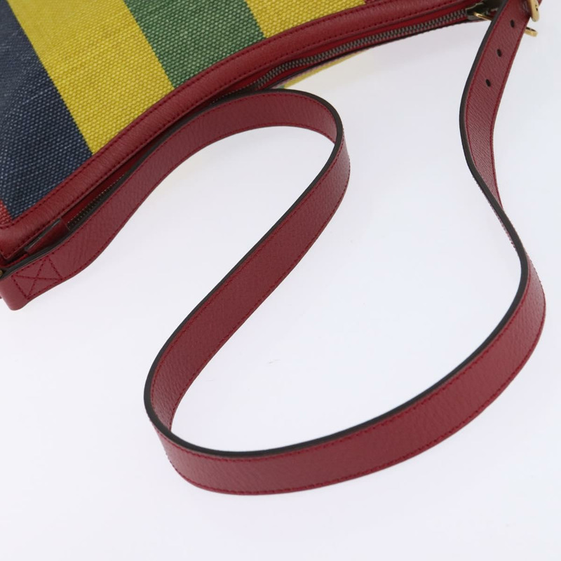 【日本直送】GUCCI 單肩帆布包 紅色 金 黃色 626422 正品 145487-6