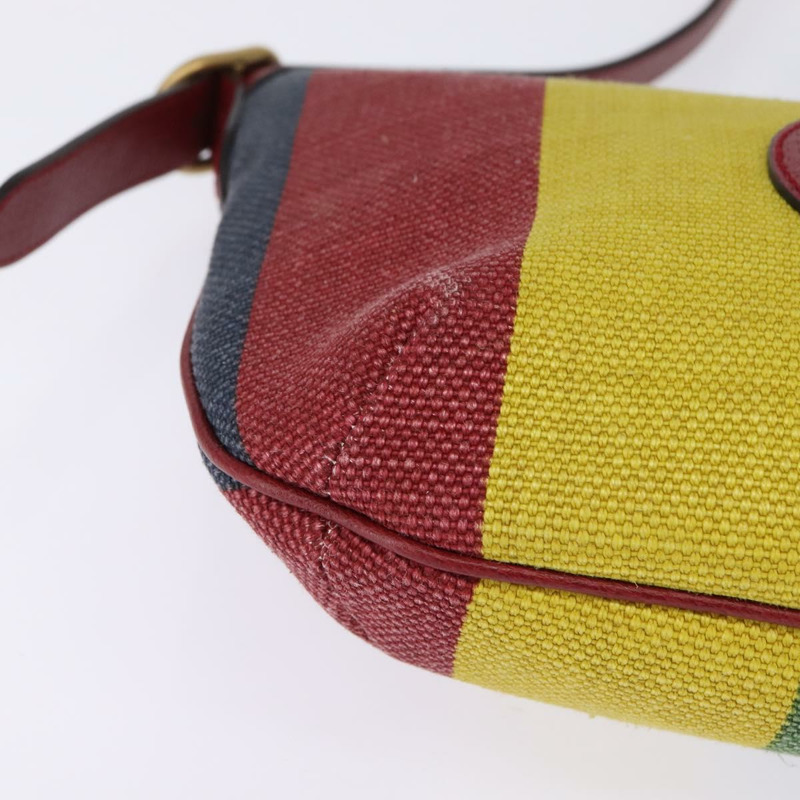 【日本直送】GUCCI 單肩帆布包 紅色 金 黃色 626422 正品 145487-8