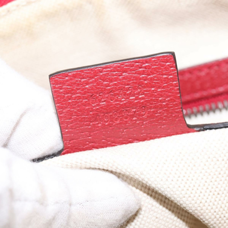 【日本直送】GUCCI 單肩帆布包 紅色 金 黃色 626422 正品 145487-11