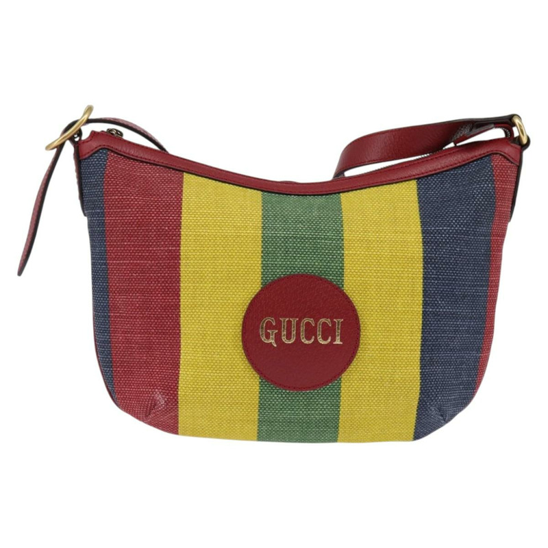 【日本直送】GUCCI 單肩帆布包 紅色 金 黃色 626422 正品 145487-12