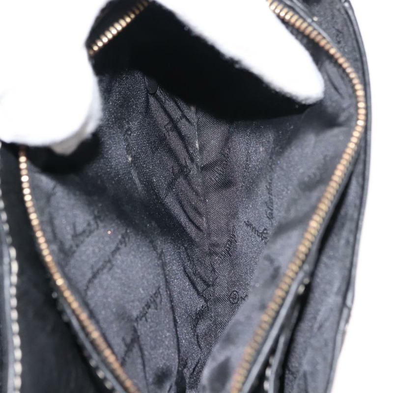 【日本直送】Salvatore Ferragamo Gancini 皮革肩背包 黑色 金色 正品 145502-10