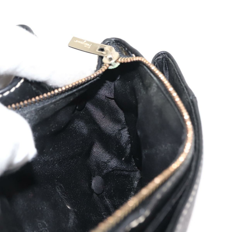 【日本直送】Salvatore Ferragamo Gancini 皮革肩背包 黑色 金色 正品 145502-19