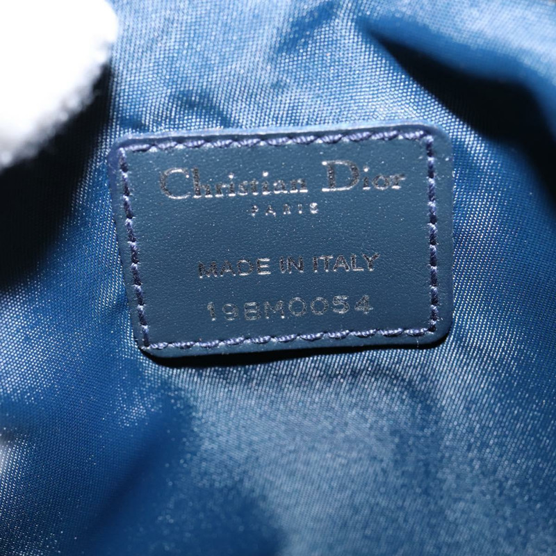 【日本直送】Christian Dior Trotter帆布肩背包 海軍藍 銀色 正品 145522-10