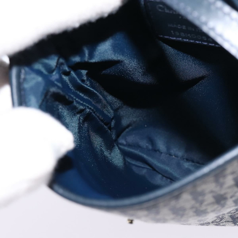 【日本直送】Christian Dior Trotter帆布肩背包 海軍藍 銀色 正品 145522-17