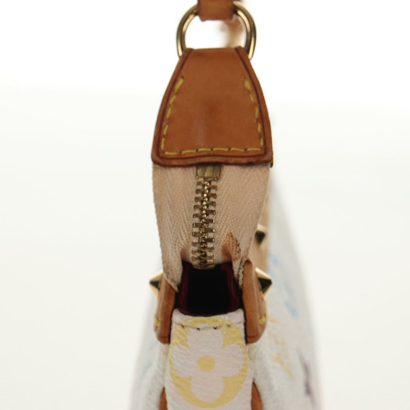 【日本直送】路易威登 (LOUIS VUITTON) 多色 Pochette Accessoires 手拿包 白色 M92649 LV Auth 146161A-3