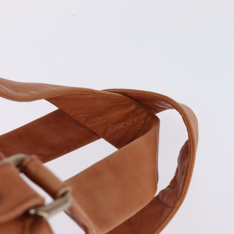 【日本直送】香奈兒 (CHANEL) 野性絎縫單肩包 棕色皮革 CC Auth 146246-7