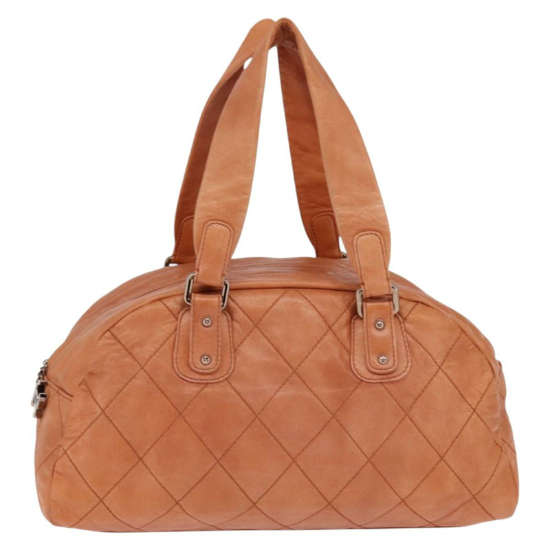 【日本直送】香奈兒 (CHANEL) 野性絎縫單肩包 棕色皮革 CC Auth 146246-12