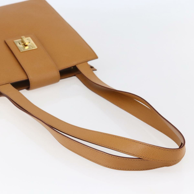 【日本直送】CELINE 皮革單背包 米色 金色 正品 145908-6