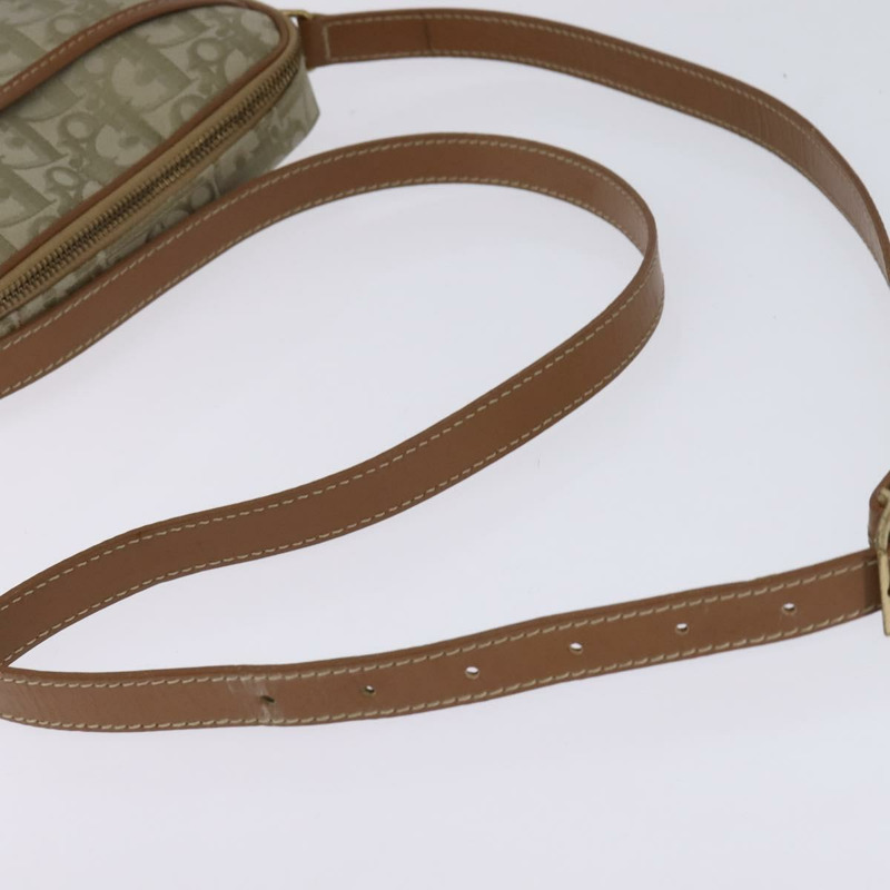 【日本直送】Christian Dior Trotter帆布肩背包 金色 米色 正品 145961-6