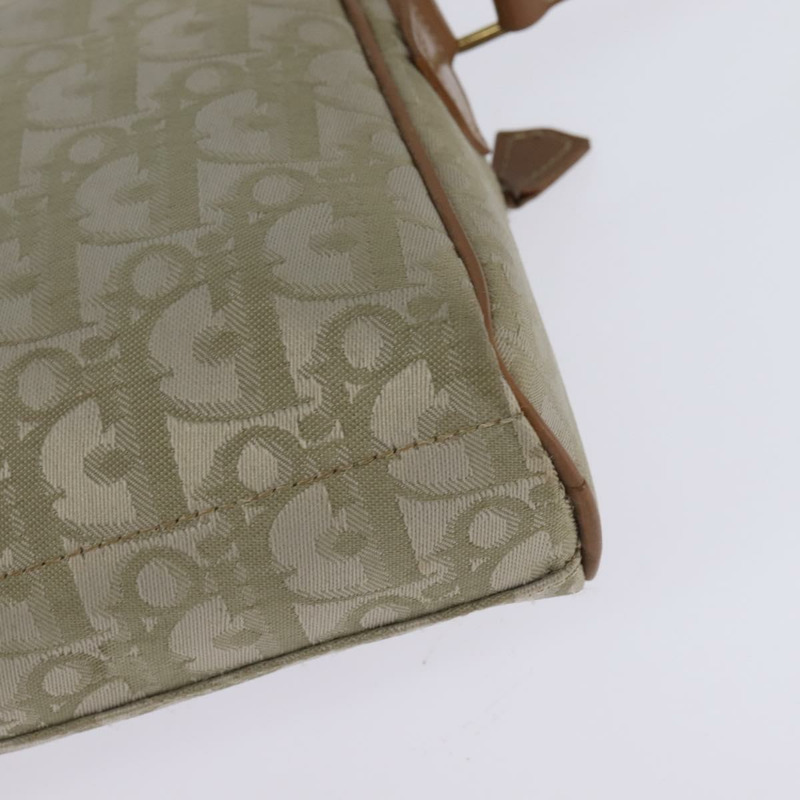 【日本直送】Christian Dior Trotter帆布肩背包 金色 米色 正品 145961-15