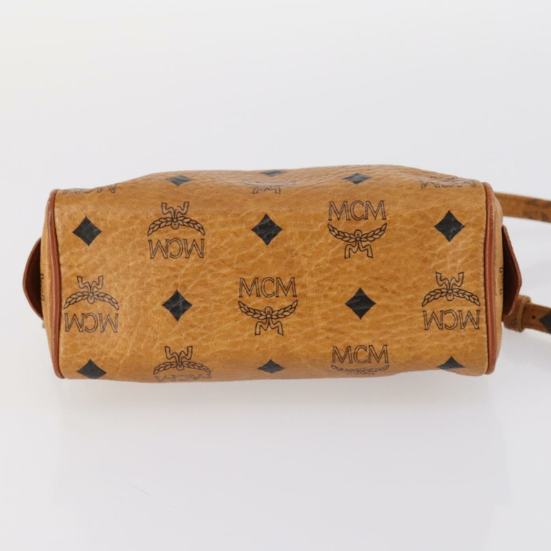 【日本直送】MCM Vicetos Logoogram 手提包 PVC 兩用棕色金色 正品 145962-4